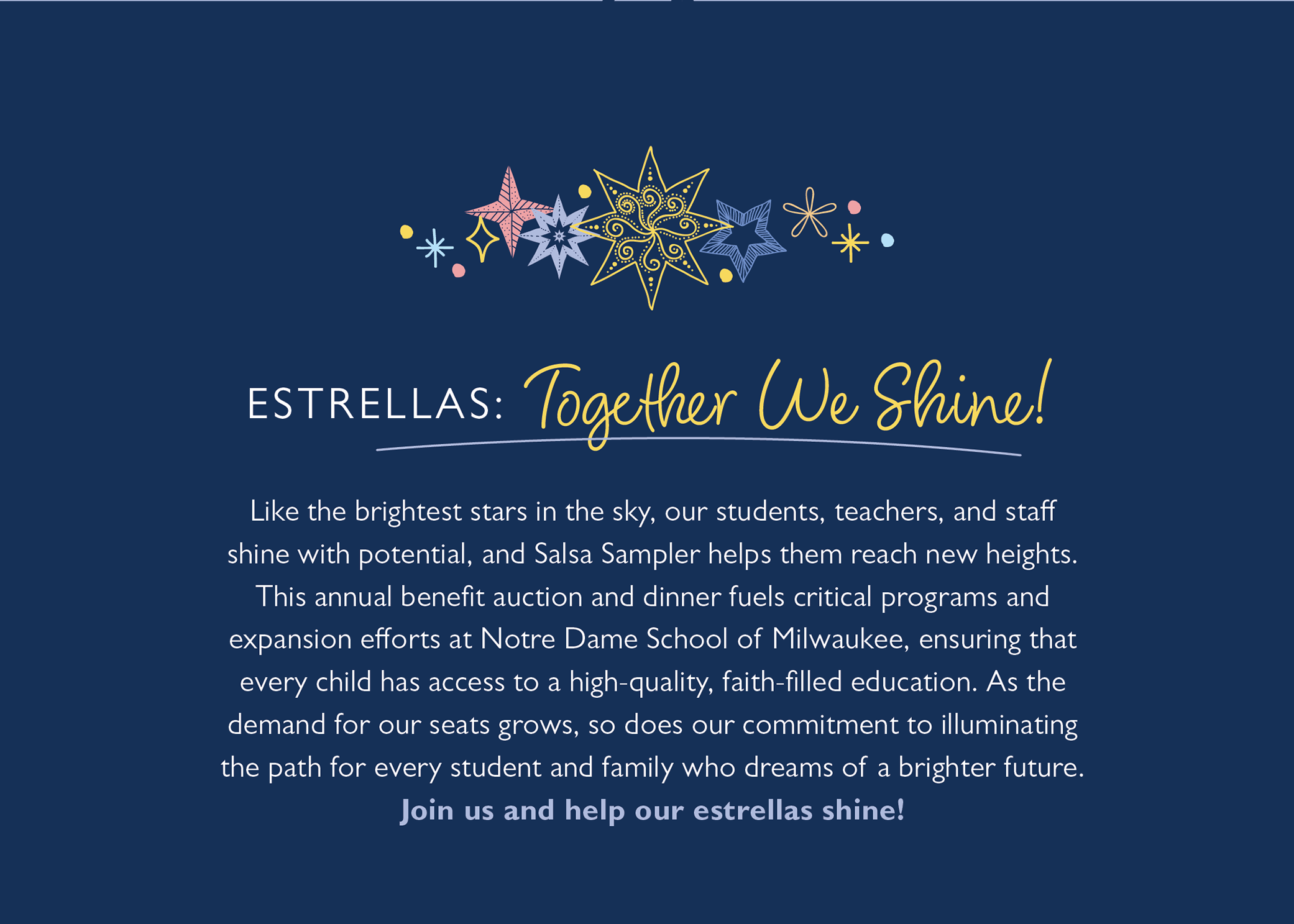 salsa sampler supports critical programs and expansion
